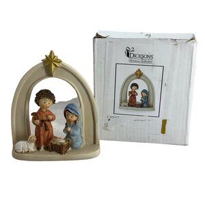 Dicksons Christmas Collection Holy Family Nativity Figurine Decor 4"H Has Box